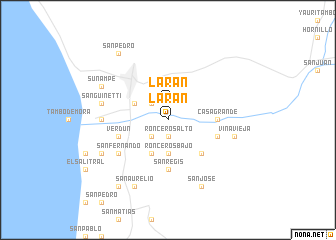 map of Larán