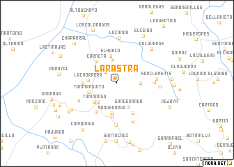 map of La Rastra