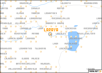 map of La Raya