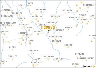 map of La Raya