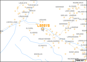 map of La Raya