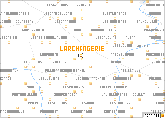 map of LʼArchangerie