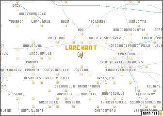map of Larchant