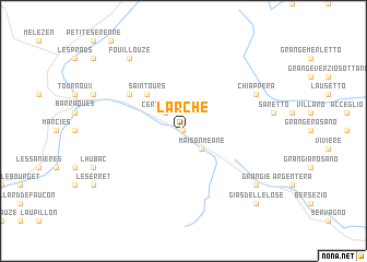 map of Larche