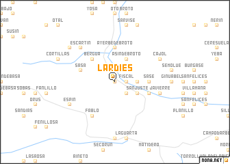map of Lardiés