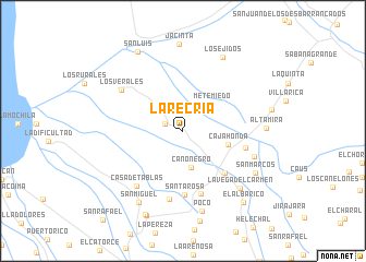 map of La Recría