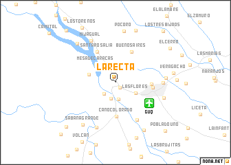 map of La Recta