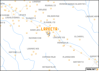 map of La Recta