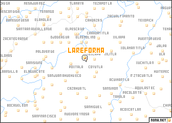 map of La Reforma