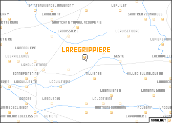 map of La Regrippière