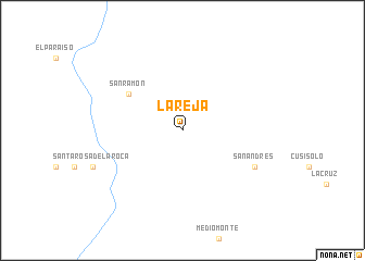 map of La Reja