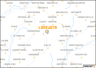 map of La Rejoya