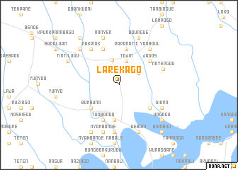 map of Larekago