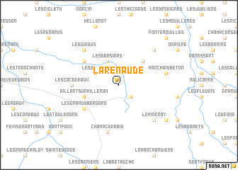 map of La Renaude