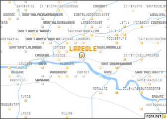 map of La Réole