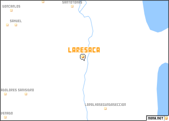 map of La Resaca