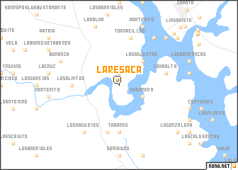 map of La Resaca