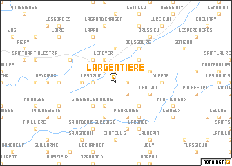 map of LʼArgentière