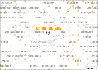 map of La Ribaudière
