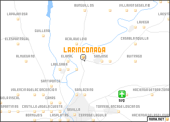 map of La Rinconada