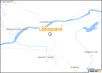 map of Larinskaya