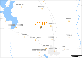 map of Larissa