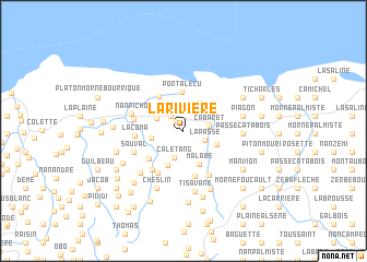 map of La Rivière