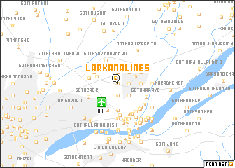 map of Larkāna Lines