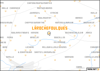 map of La Rochefoulques