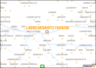map of Laroche-Saint-Cydroine