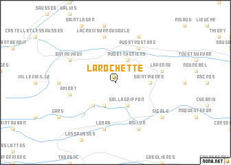 map of La Rochette