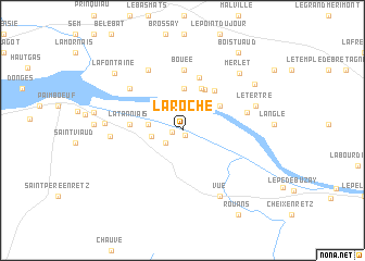 map of La Roche