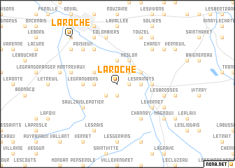 map of La Roche