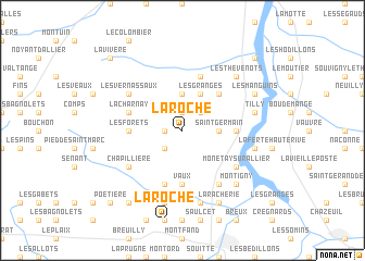 map of La Roche