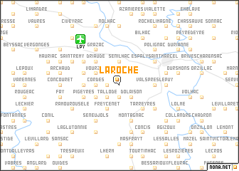 map of La Roche