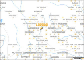 map of La Roda