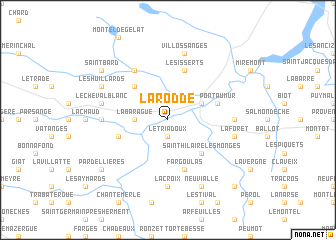 map of La Rodde