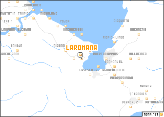 map of La Romana