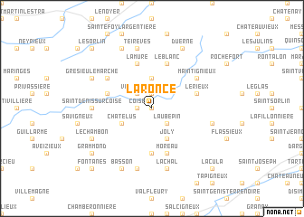 map of La Ronce