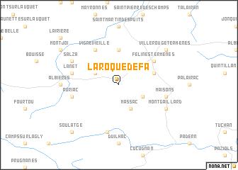 map of Laroque-de-Fa