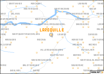 map of La Roquille