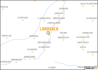map of La Rosaca