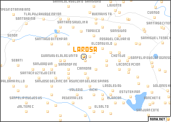 map of La Rosa