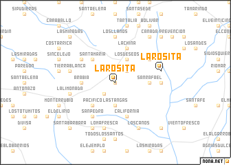 map of La Rosita