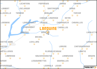 map of La Rouine