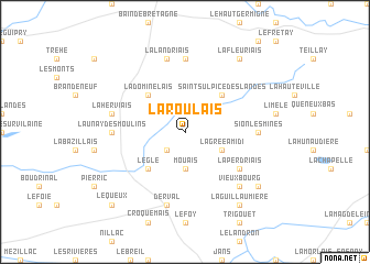 map of La Roulais