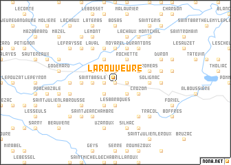 map of La Rouveure