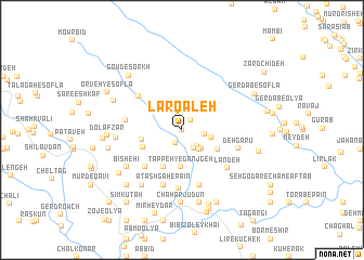 map of Lār Qal‘eh