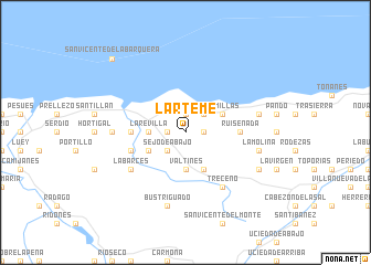 map of Larteme