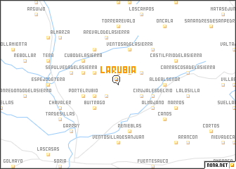 map of La Rubia